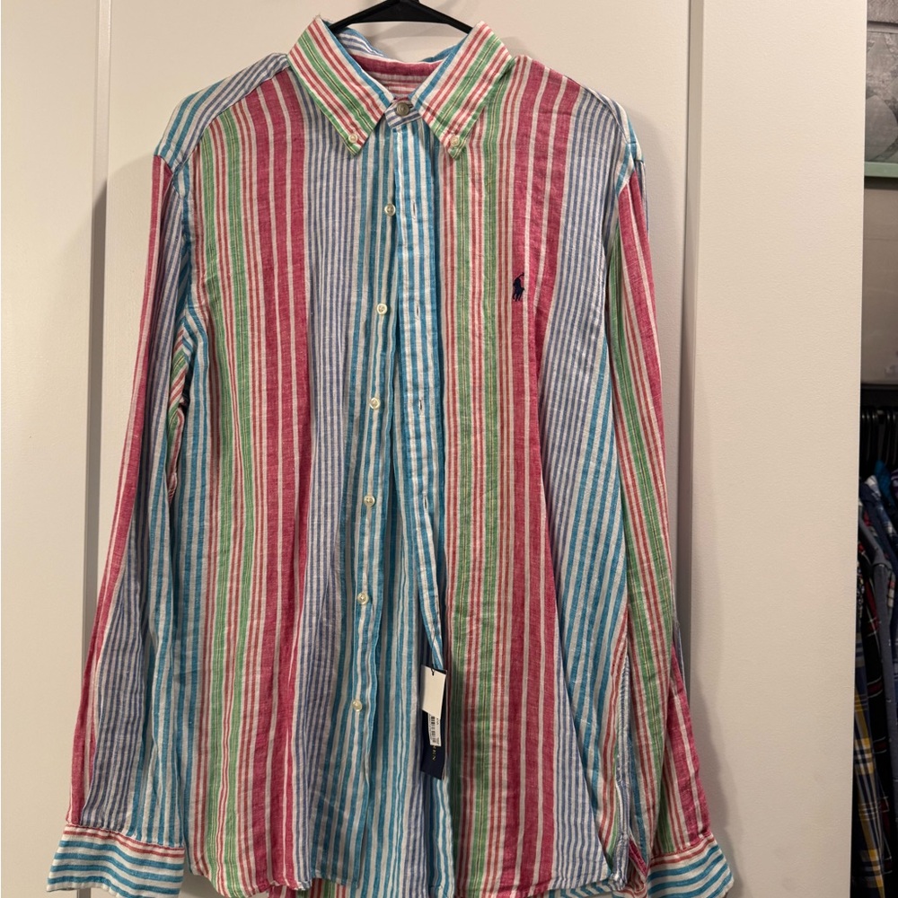 Multicolor Striped Men's Shirt
